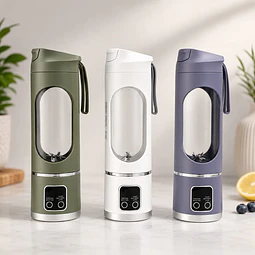 Licuadora Portátil Recargable Con Vaso 450 Ml