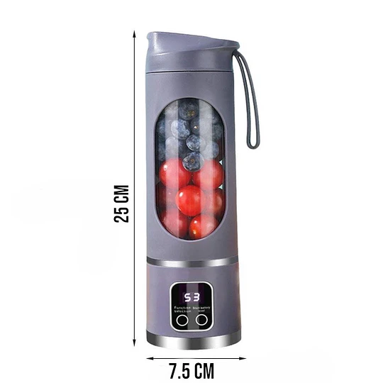 Licuadora Portátil Recargable Con Vaso 450 Ml