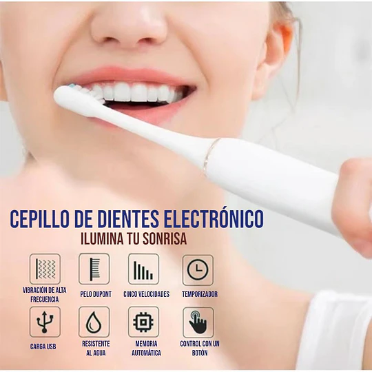Cepillo De Dientes Eléctrico Suave Recargable