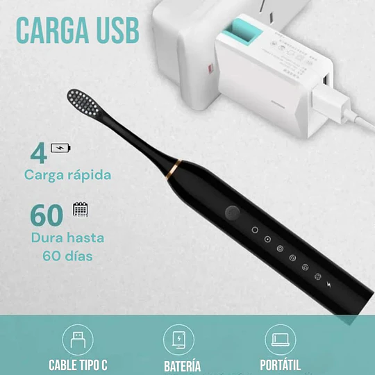 Cepillo De Dientes Eléctrico Suave Recargable