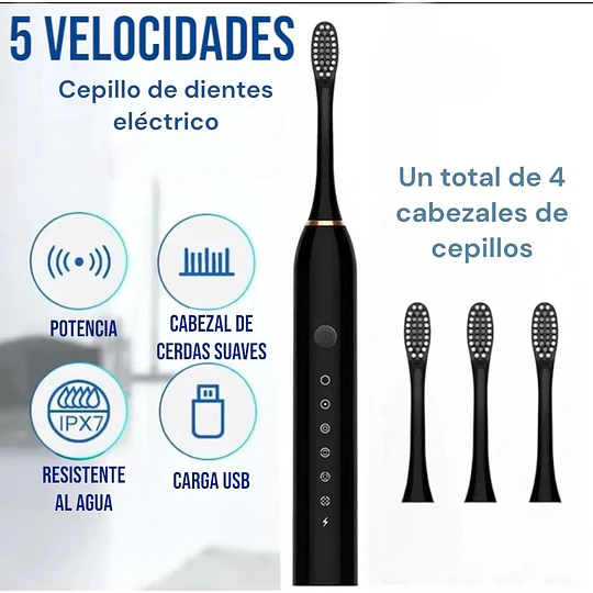 Cepillo De Dientes Eléctrico Suave Recargable