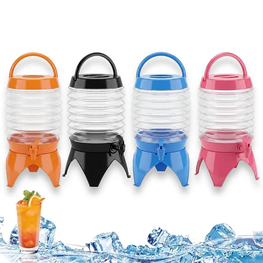  Dispensador Bidón De Agua Plegable Portátil Camping 5.5 L