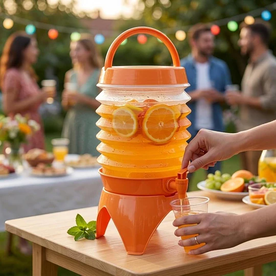 Dispensador Bidón De Agua Plegable Portátil Camping 5.5 L