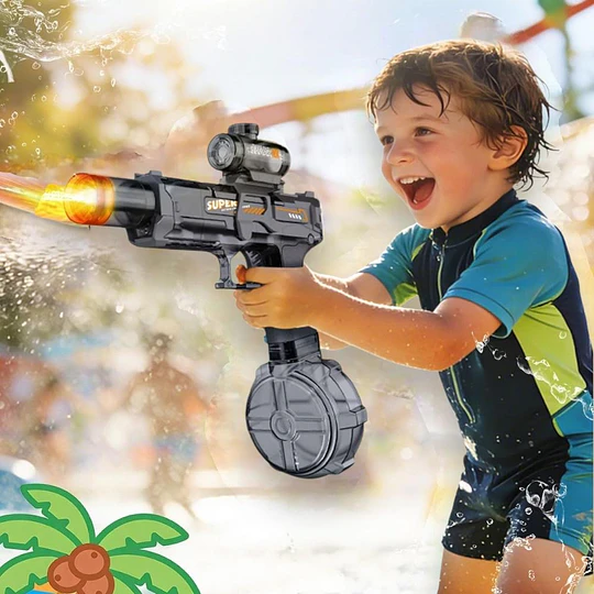 Pistola Lanza Agua Eléctrica Automática Recargable