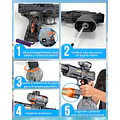 Pistola Lanza Agua Eléctrica Automática Recargable