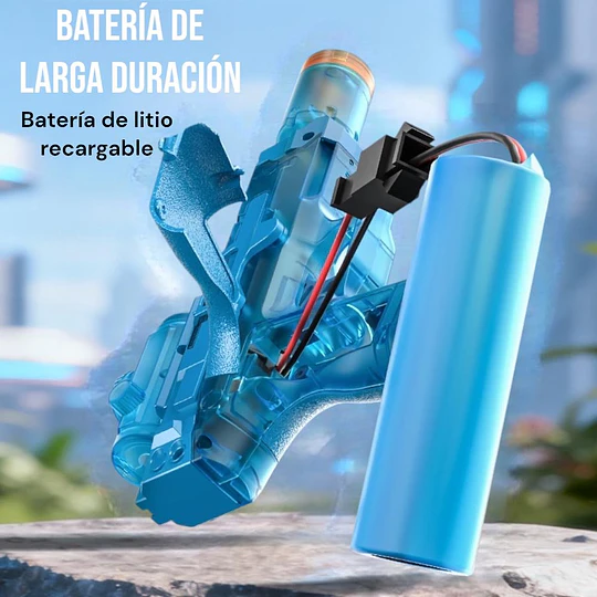 Pistola Lanza Agua Eléctrica Automática Recargable