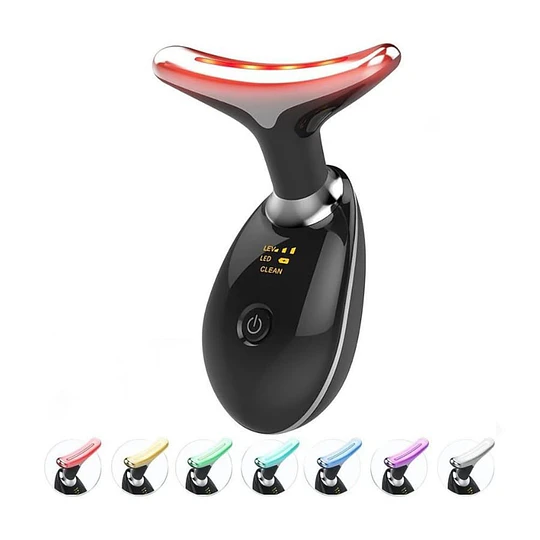 Masajeador Facial Antiarrugas 7 En 1 Luz Led Recargable 