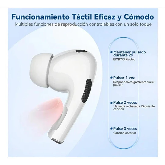 Audifonos Bluetooth Inalámbricos Con Pantalla Táctil