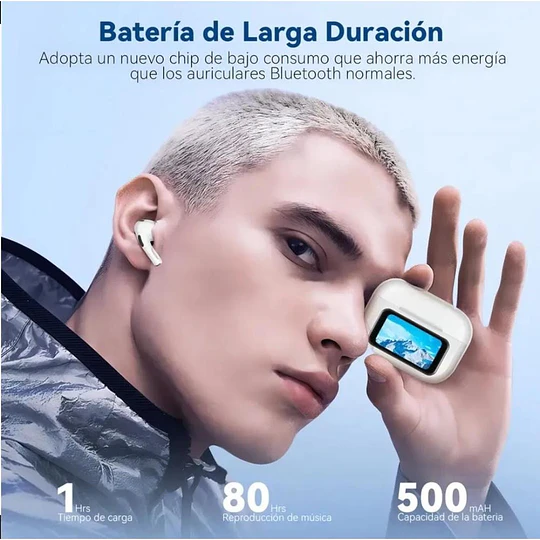 Audifonos Bluetooth Inalámbricos Con Pantalla Táctil