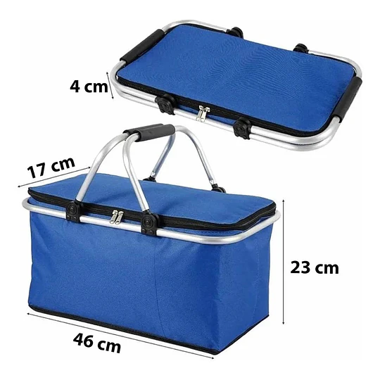 Canasto Térmico Plegable Cooler Para Camping 