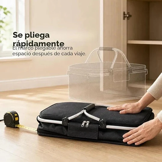 Canasto Térmico Plegable Cooler Para Camping 
