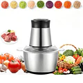 Picadora Eléctrica Para Carnes Y Verduras Acero Inoxidable 