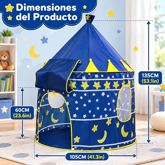 Carpa Castillo Infantil Plegable Portátil 