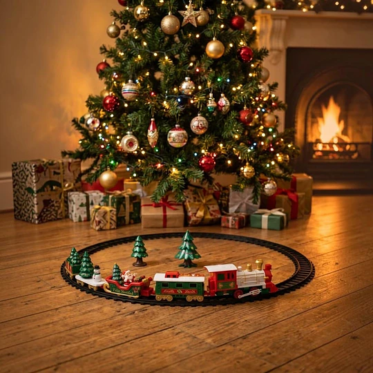 Tren Navideño Musical con Luz y Sonido 22 Pcs