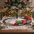Tren Navideño Musical 15 Pcs Decorativo Luces Y Sonido