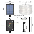 Manguera Led Solar 20M Guirnalda Decorativa Exterior 