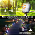 Manguera Led Solar 20M Guirnalda Decorativa Exterior 