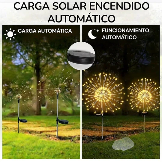 X2 Luces Led Solares Diente De León Decorativo Exterior