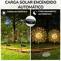 X2 Luces Led Solares Diente De León Decorativo Exterior