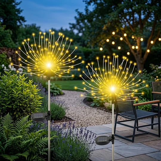X2 Luces Led Solares Diente De León Decorativo Exterior