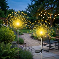 X2 Luces Led Solares Diente De León Decorativo Exterior