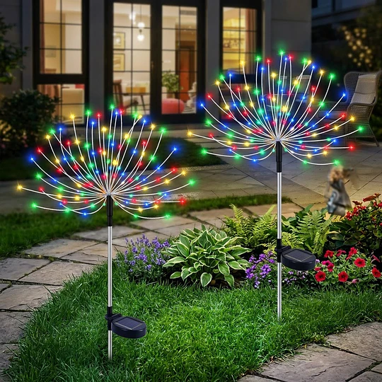 X2 Luces Led Solares Diente De León Decorativo Exterior
