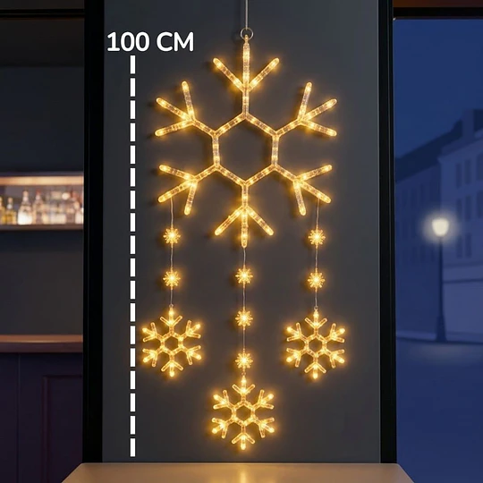 Colgante Navideño Led Solar Decorativo 