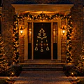 Colgante Navideño Led Solar Decorativo 