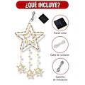 Colgante Navideño Led Solar Decorativo 