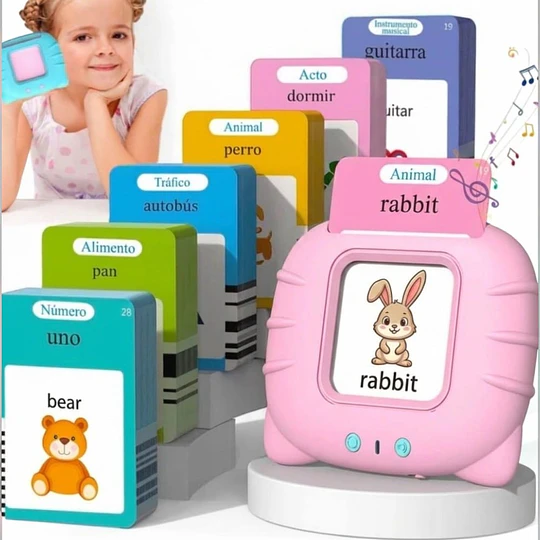 Juego Interactivo Didáctico Electrónico De Tarjetas Educativas