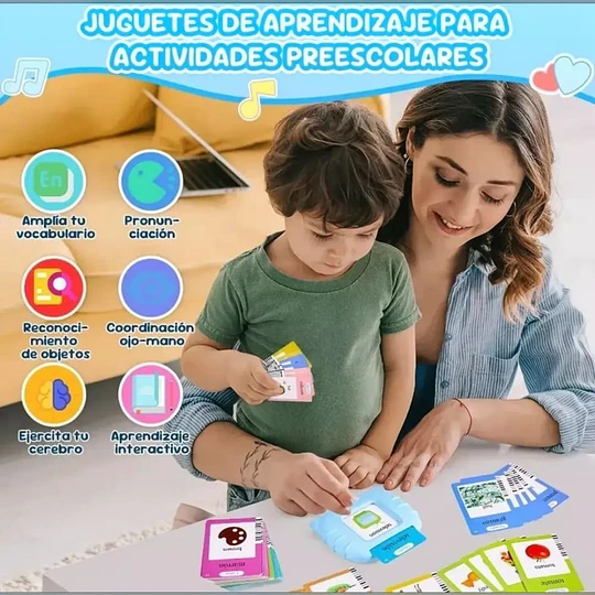 Juego Interactivo Didáctico Electrónico De Tarjetas Educativas