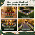 Luces Led Jardín Reja Decorativa Navideña Solar 