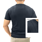 CAMISA TEJIDO NEGRO RAYAS 2
