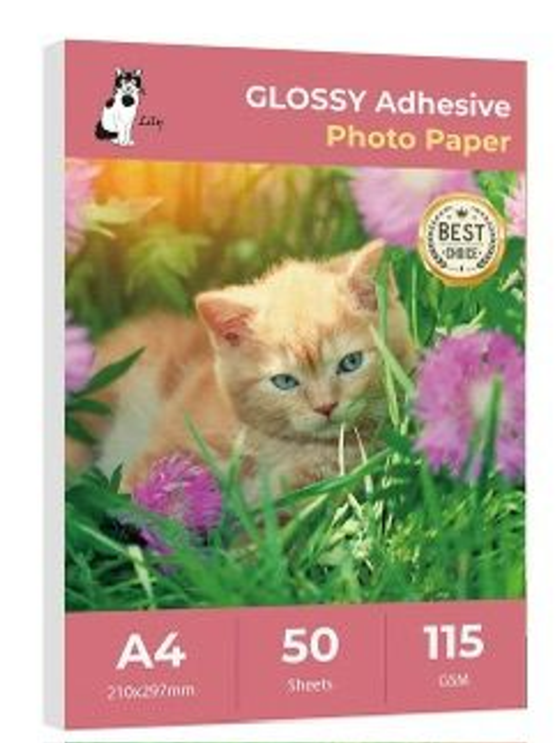 Papel Fotográfico Adhesivo Glossy (Brillante) de 115grs 1