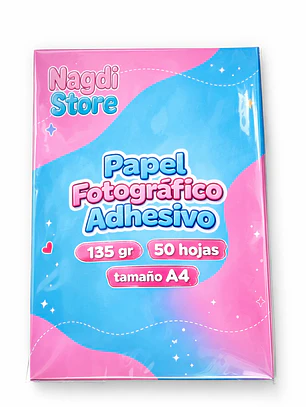 Papel Fotografico Adhesivo 135 Gr Con Antioxido