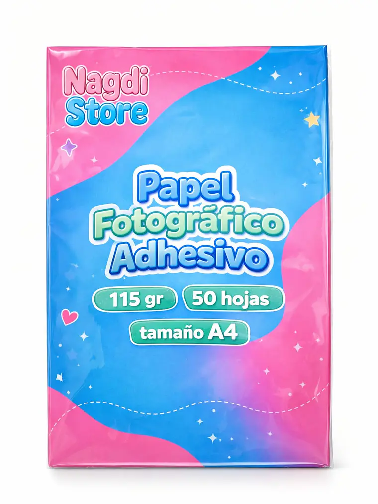 Papel Fotografico Adhesivo 115 Gr. Con Antioxido  1