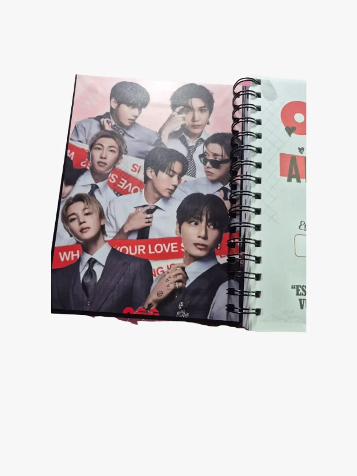Libreta Agenda con diseño exclusivo de BTS  2