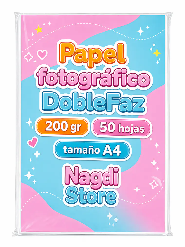 Papel Fotográfico Doble Faz A4 – Resma 50 Hojas (200 gr) 1