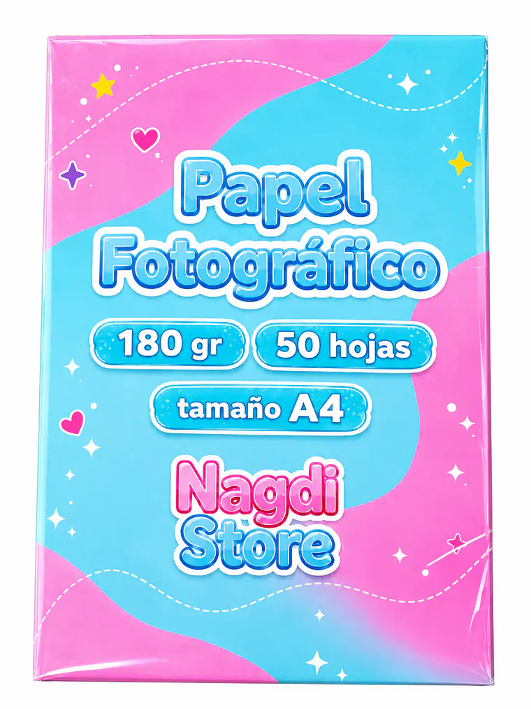 Papel Fotográfico 180 gr – 50 hojas A4 1