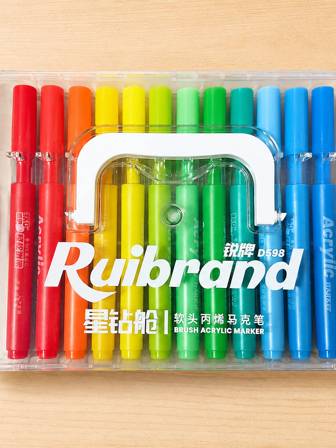 Set de Marcadores Acrílicos Brush  – 12 Colores 1