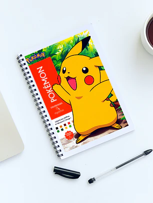 Libro para colorear por números- Pokémon