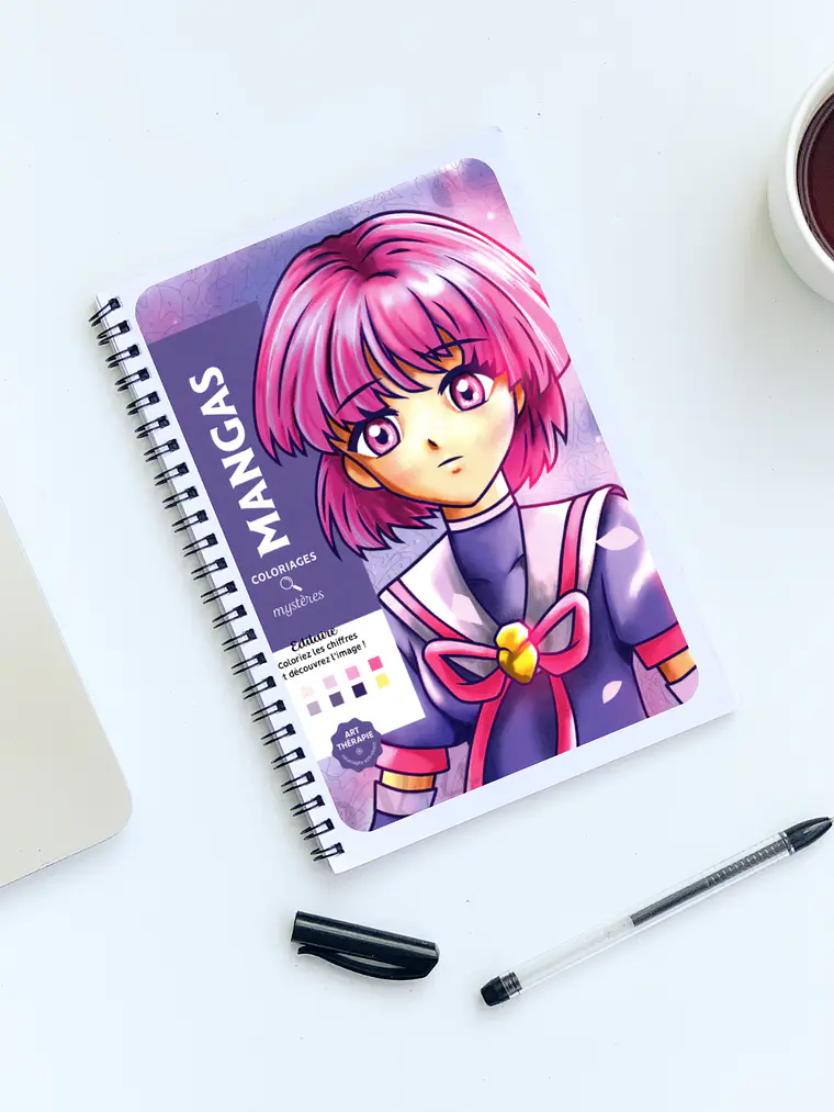 Libro para colorear por números - Mangas  1