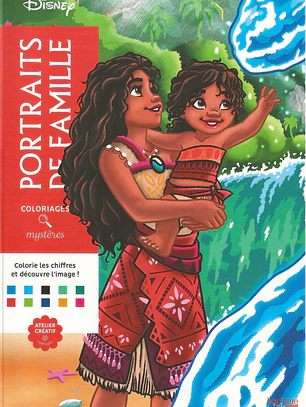 Archivo Libro para colorear por números - Retratos familiares