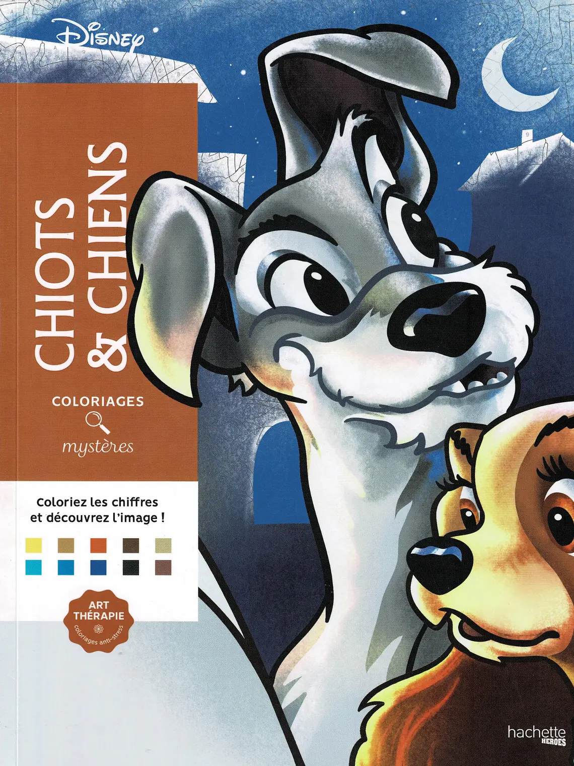 Archivo Libro para colorear por números - Cachorros y perros 1