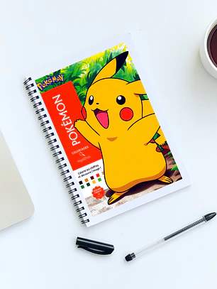 Libro para colorear por números Pokémon 