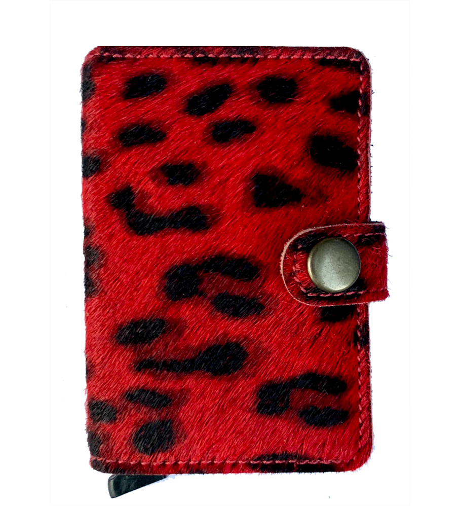 Único Red Cheeta broche