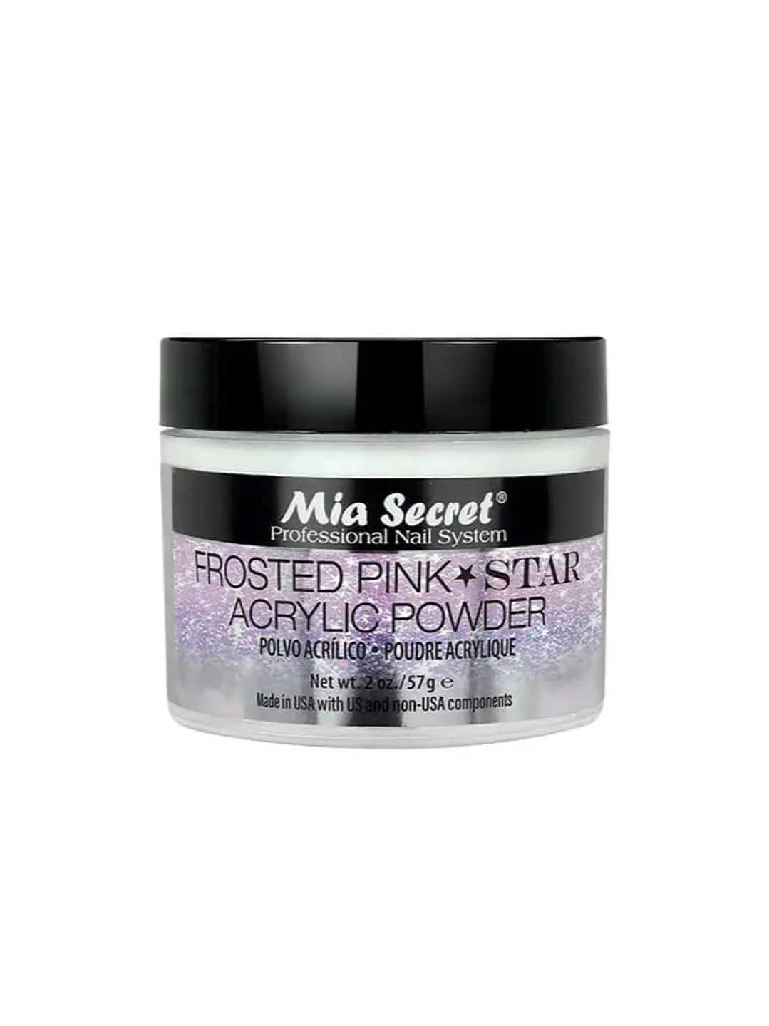 FROSTED PINK STAR 59gr Acrilico Mia secret 1