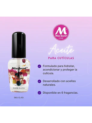 Aceite de cutícula 7.5ml Mia Secret