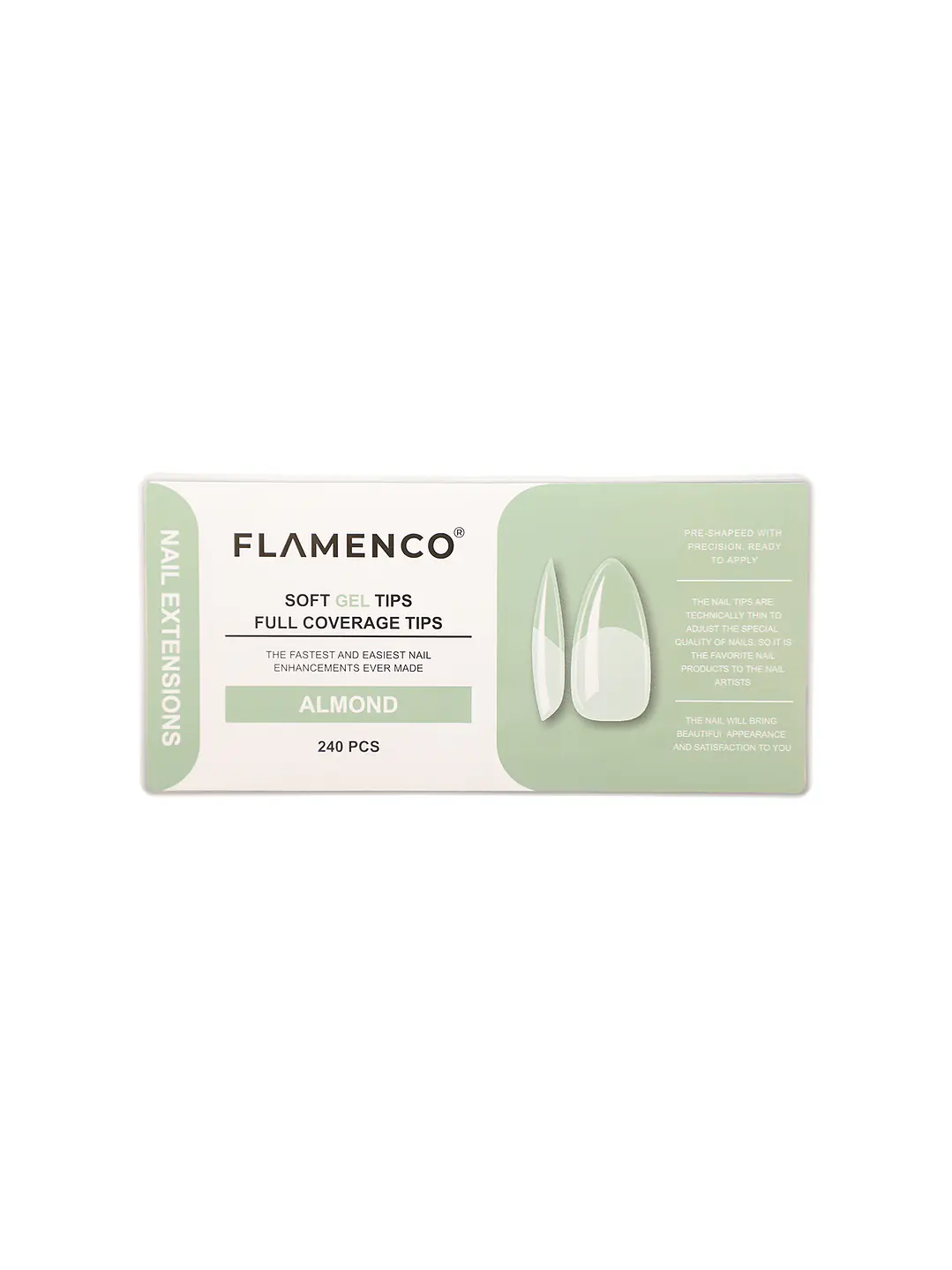 Tips de soft gel 240 unidades Flamenco  1