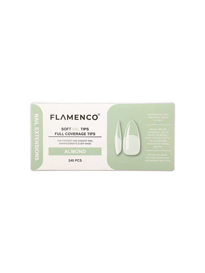 Tips de soft gel 240 unidades Flamenco  1